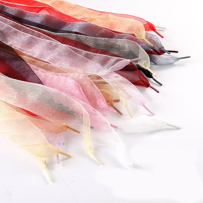 Men Shoes Under 100 - 1Pair Colorful Laces 4CM Width Silk
