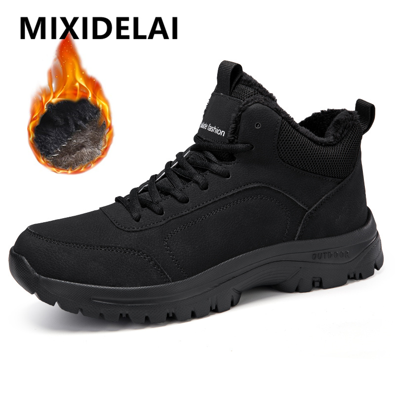 Men Shoes Office - Winter Men's Boots Warm Plush Men's