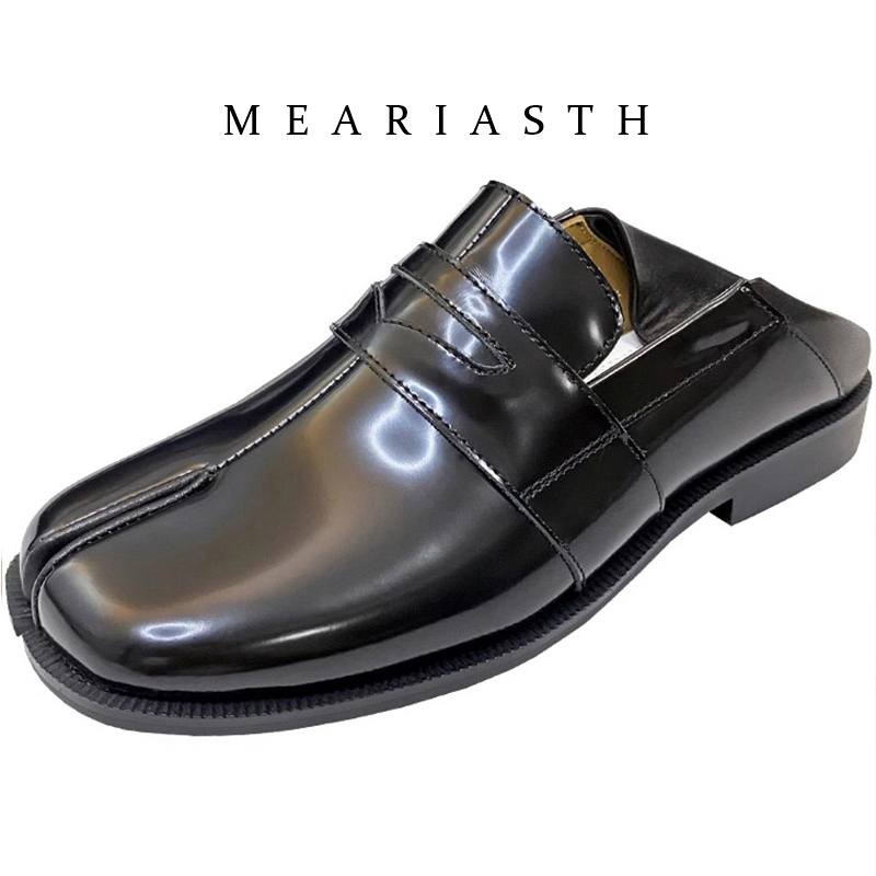 Men'S Shoes Top Brands - black Tabi Shoes Split Toe Patent