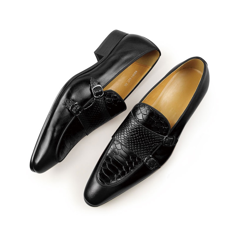 Men Shoes Red Bottom - Comfortable Men Leather Shoes Red Black