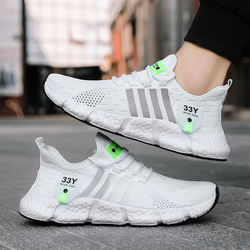 Men'S Shoes For Gym - Breathable Mesh Men Shoes Trendy Lightweight