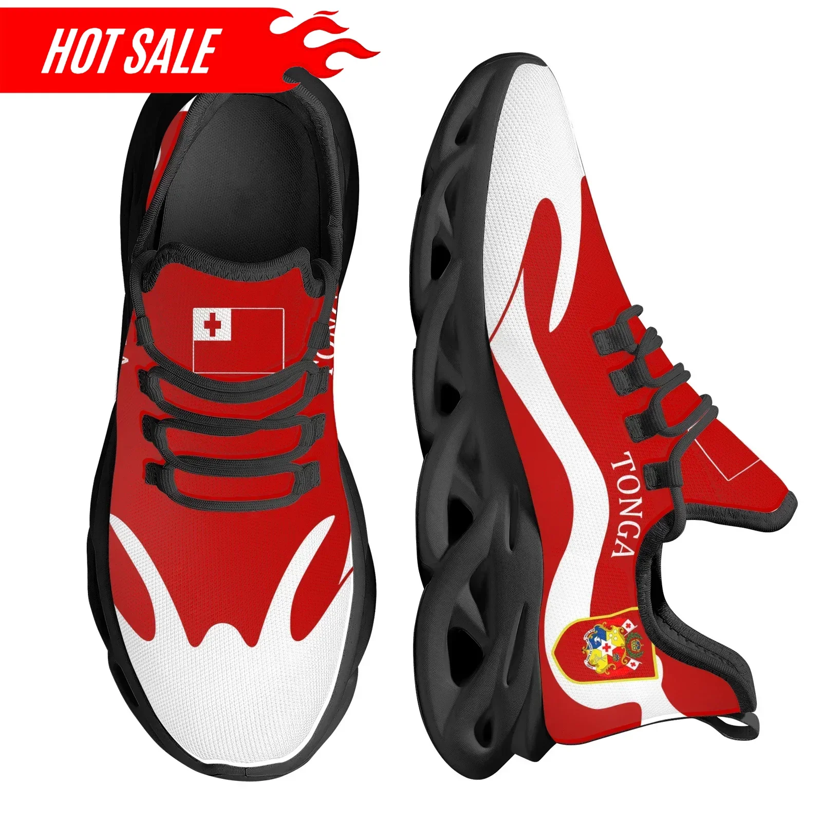 Red Trendy Tonga National Flag - огляд і ціна Men Shoes Red Bottom