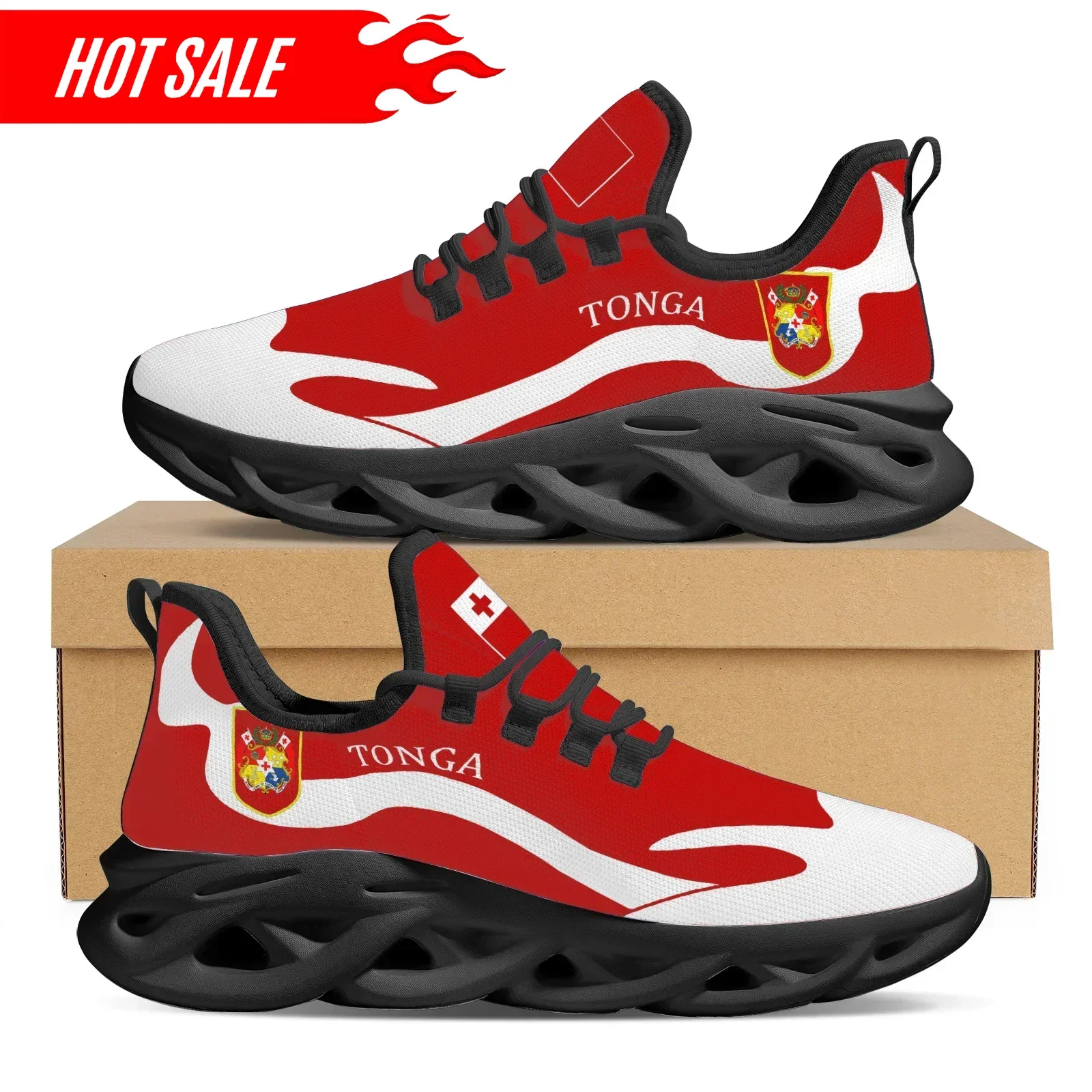 Red Trendy Tonga National Flag - огляд і ціна Men Shoes Red Bottom