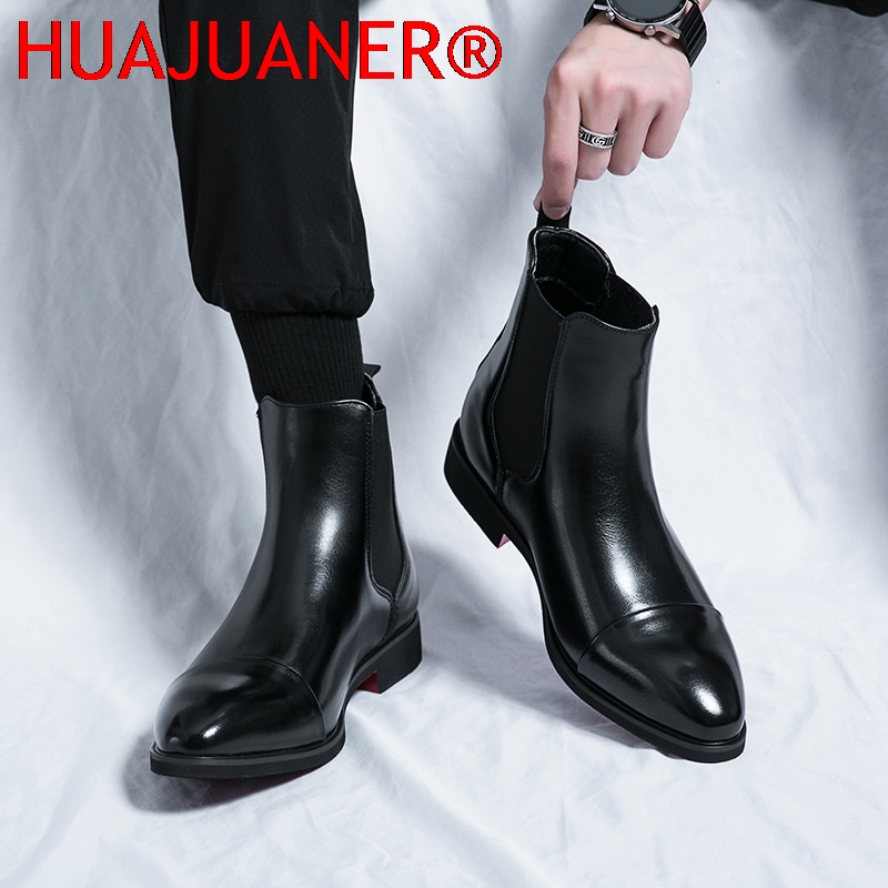 British Style Men's Black Chel - огляд і ціна Men Shoes Red Bottom