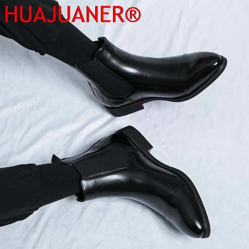 British Style Men's Black Chel - огляд і ціна Men Shoes Red Bottom