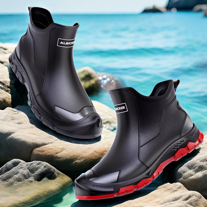 Men's Short Rain Boots Urban W - огляд і ціна Men'S Shoes Water Resistant