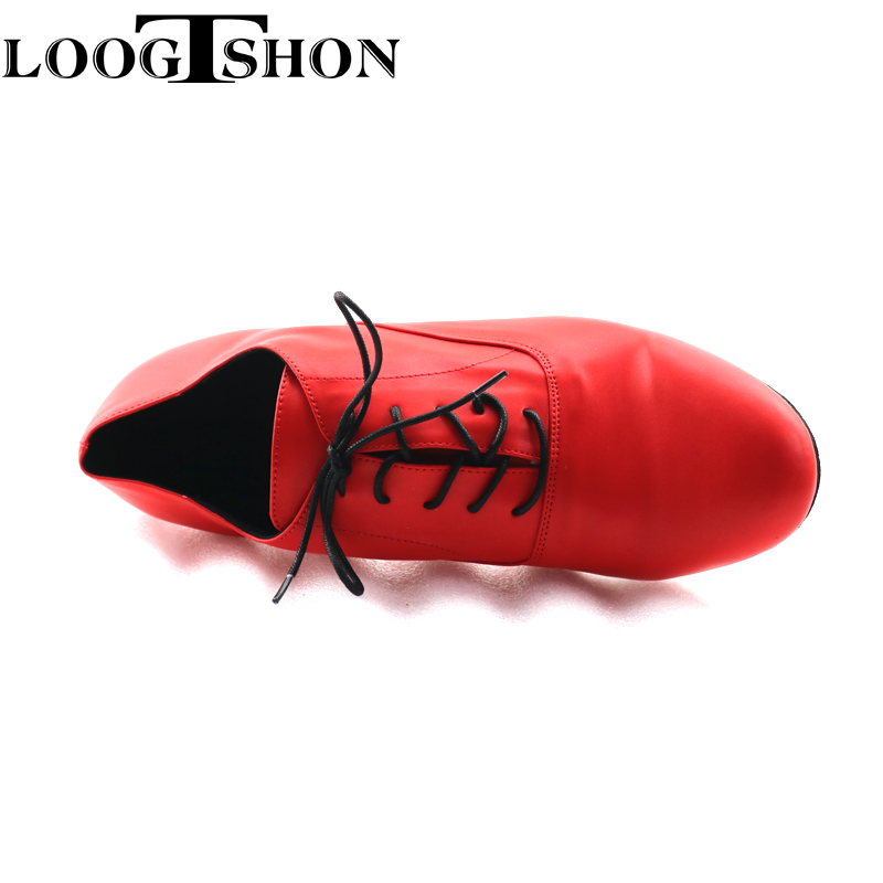 LOOGTSHON RED  Men's red leath - огляд і ціна Men Shoes Red Bottom