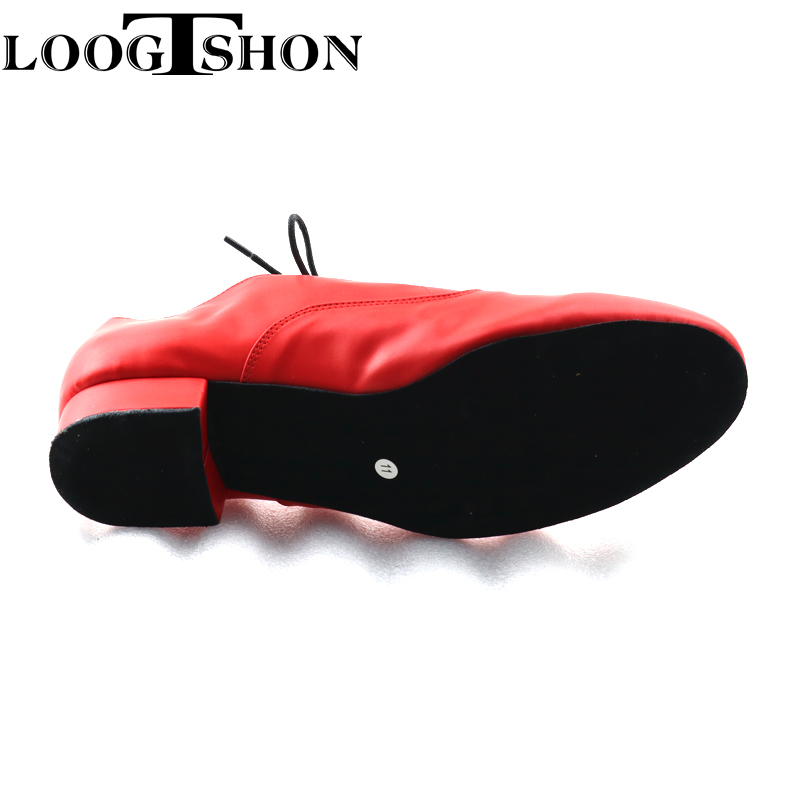 LOOGTSHON RED  Men's red leath - огляд і ціна Men Shoes Red Bottom