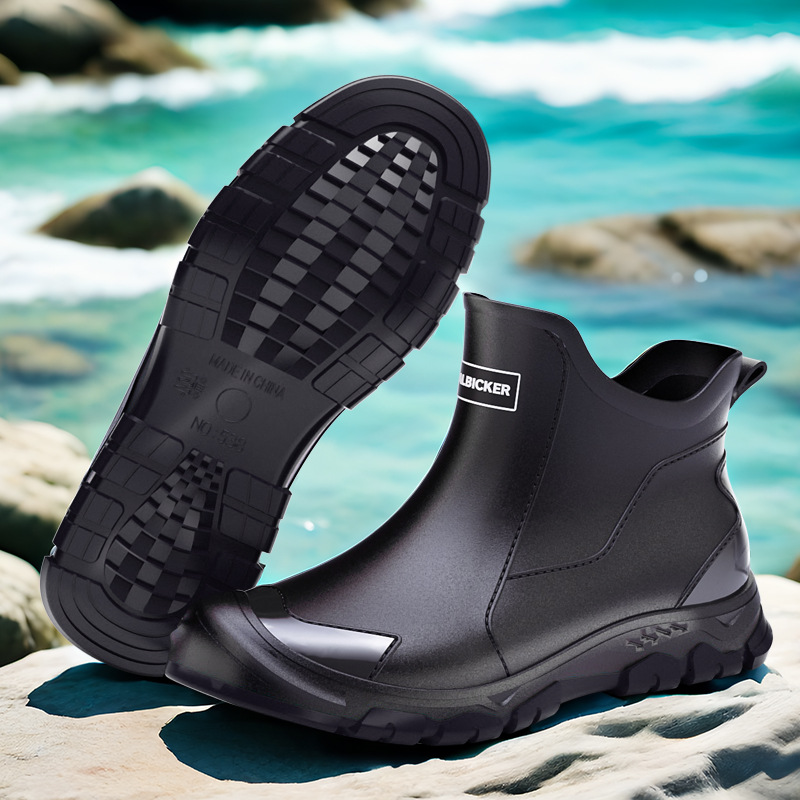 Men's Short Rain Boots Urban W - огляд і ціна Men'S Shoes Water Resistant