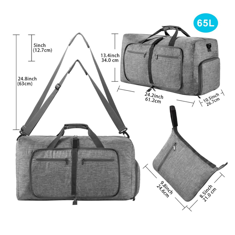 Fmeida 65L Duffle Bag with Sho - огляд і ціна Men'S Shoes Water Resistant