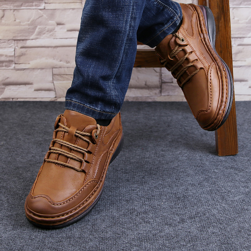 Men Genuine Leather Shoes Busi - огляд і ціна Men Shoes Under 100