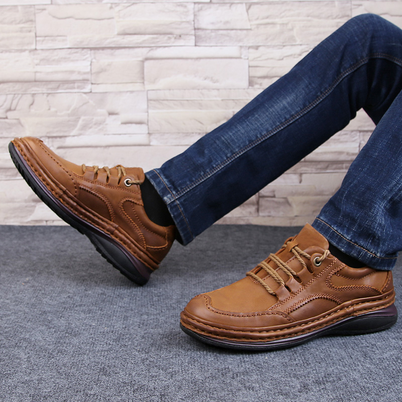 Men Genuine Leather Shoes Busi - огляд і ціна Men Shoes Under 100