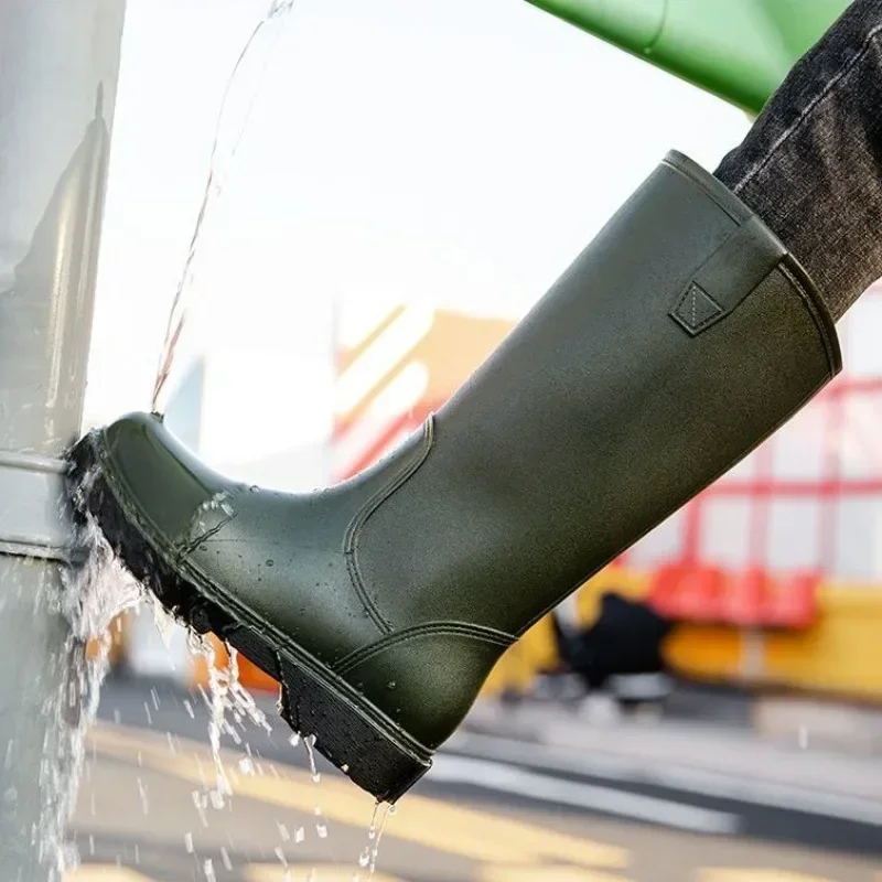 Rain Boots for Men Gum Fishing - огляд і ціна Men'S Shoes Water Resistant