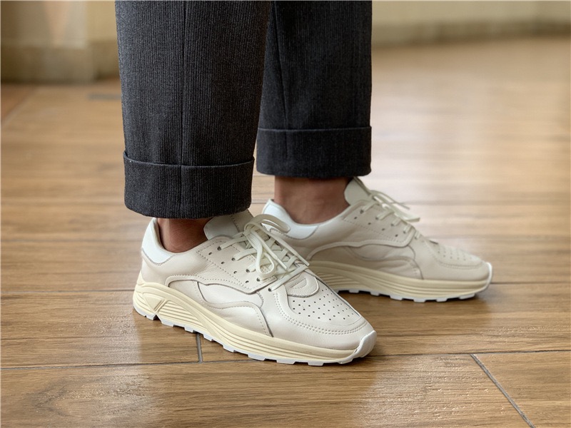 Round-toe Lace-up Casual White - огляд і ціна Men Shoes Boss