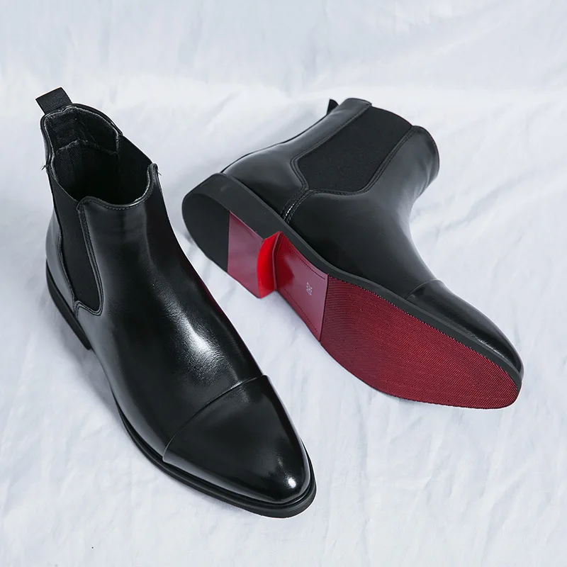 Men's Boots Business Ankle Boo - огляд і ціна Men Shoes Red Bottom