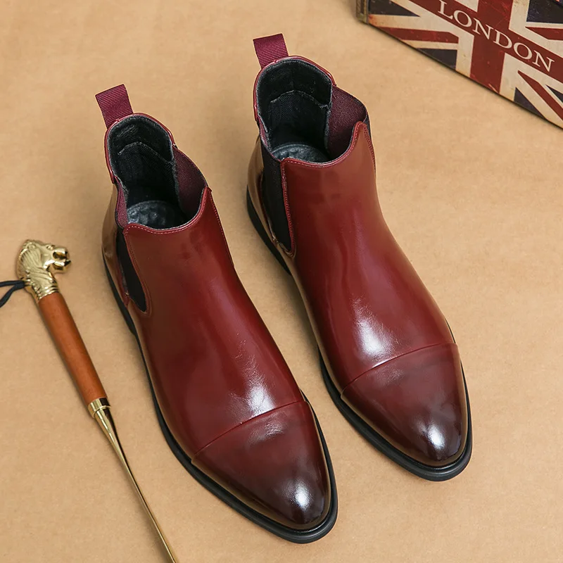 Men's Boots Business Ankle Boo - огляд і ціна Men Shoes Red Bottom