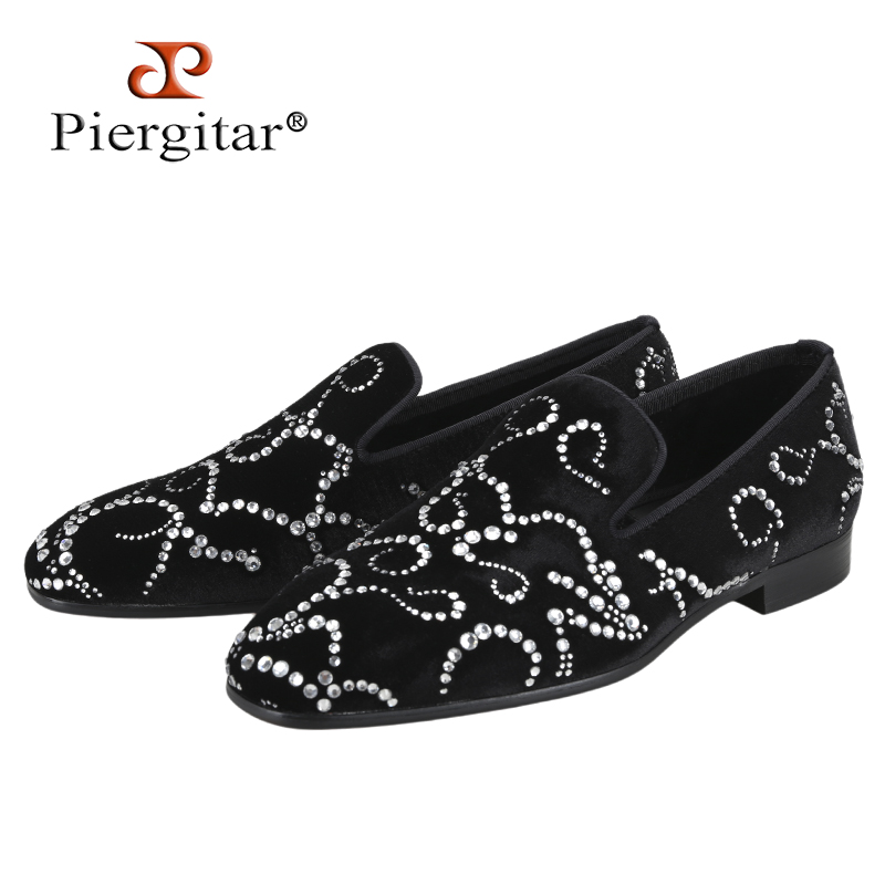 Piergitar Black Velvet And Oct - огляд і ціна Men Shoes Red Bottom